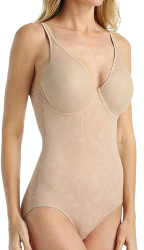 Bali womens Ultra Light Briefer Fajas Df6552 Shapewear Bodysuit, Nude, 34C US