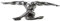 Casablanca Cliff-Figur - Poly - Antik-Silber Breite 33 cm