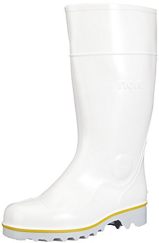 Nora Ralf 72257, Stivali da pioggia unisex adulto, Bianco, 49/50