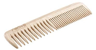 REMOS Haarkamm aus hochwertigem heimischem Buchenholz 19 cm mittel/feine Zahnung
