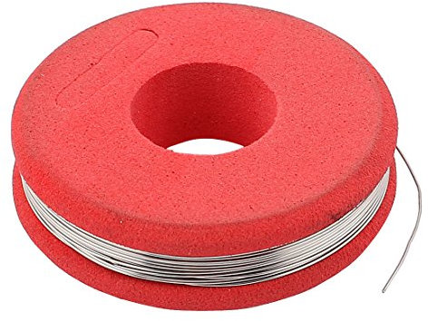 sourcing map 7,5m 24,6ft Rot Konstantan 27 AWG 0,35mm 2.44ohm/m Heizdraht Widerstandsdraht DE de
