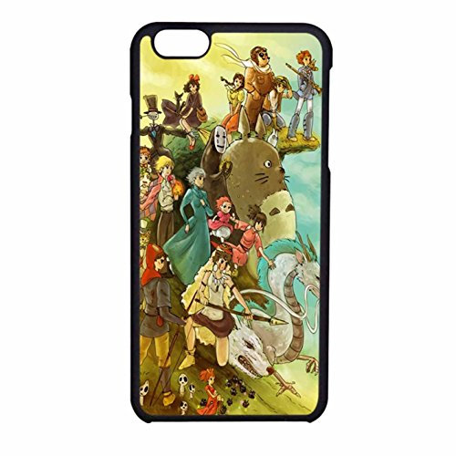 Studio Ghibli Zeichen 2 iPhone 6 Hülle/iPhone 6S Schutzhülle (schwarz Kunststoff)