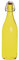 Excelsa Happy Color Bouteille Lisse 1 l, Verre, Jaune, 8 x 8 x 30 cm