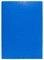 Exacompta 59652E Einschlagmappen DIN A2. Aus Colorspan-Karton mit 3 Klappen und 2 Gummizügen, 24 x 32 cm, DIN A4, blau Sammelmappe Dokumentenmappe für Büro und Schule