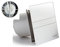 Ventilador CATA E 100 G/INKL con tapa trasera, válvula antirretorno, frontal de cristal, 115 m3/h, silencioso, 31 dB, 8 W, calidad de marca europea