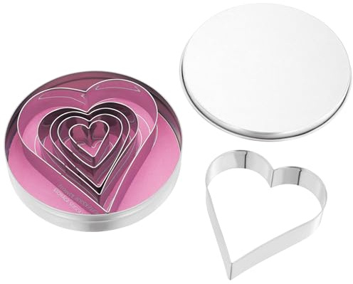 Judge Bakeware 6 piece Heart Shape Cutters