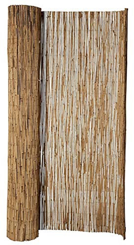 Hiss Reet® Schilf Sichtschutz, Schilfrohrmatte Standard I Perfekter Windschutz & Sichtschutz für Balkon, Zaun & Garten I Verschiedene Größen (180 x 600 cm)