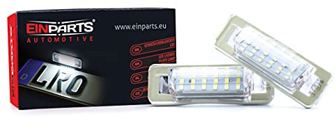 EinParts Kennzeichenbeleuchtung EP22 Canbus 6000K Kalt Weiß für E-Klasse W210 Stufenheck 1995-2003 C-Klasse W202 Stufenheck FL 2 Stücke