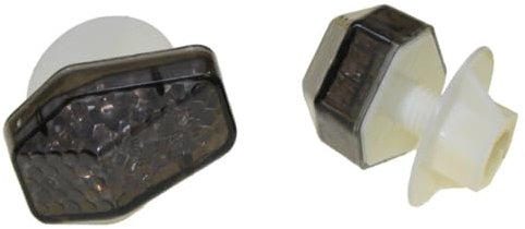 Motorrad Blinker Verkleidungsblinker Raceroll getönt E-geprüft geeignet für Motorrad, Moped, Roller mit passendem M10 Gewinde BZW. Adapter