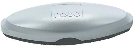 Nobo Cancellino per Lavagna in Vetro, Magnetico, Lavabile, Per Superfici Cancellabili a Secco, Qualità Premium, Argento, 1904100