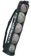 Gilbert Netball Tubular Ball Tube Holdall - BLACK