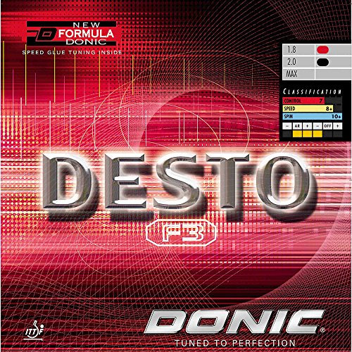 DONIC Belag Desto F3, rot, 2,3 mm