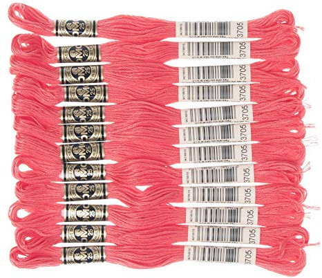 DMC 6-Strand Embroidery Cotton Floss, Dark Melon