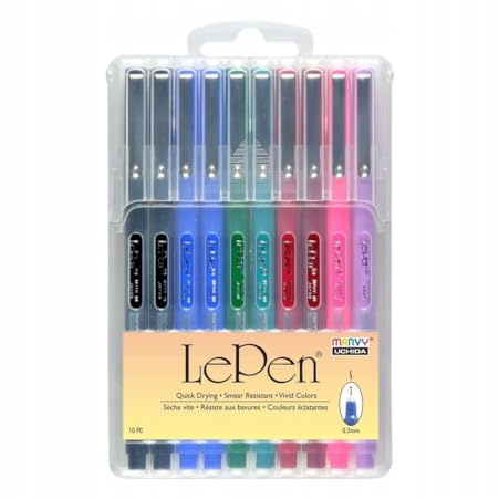 Uchida Marvy MR4300-10A LePen Fineline Marker Set (10-Piece)
