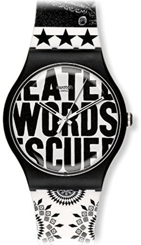 Swatch Unisex-Armbanduhr Analog Plastik SUOZ124
