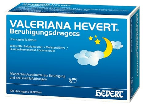 Valeriana Hevert Beruhigungsdragees, 100 St. Tabletten | bei Unruhezuständen und nervös bedingten Einschlafstörungen