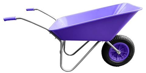 KetoPlastics WHEELBARROW 85 LITRE LILAC PLASTIC PAN MADE IN UK