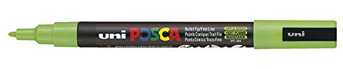 Posca UNI-BALL MARKER PEN PC-3M - APPLE GREEN - SINGLE PEN