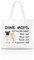 AdriLeo Einkaufstasche Ohne Mops ist alles doof! beige/stehend