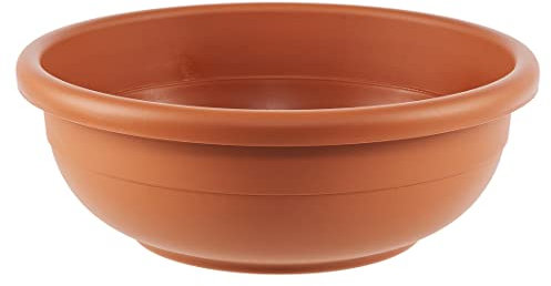 Vasar Pflanzschale Aurora terrakotta, Blumentopf frostbeständig, Höhe 18 cm, Ø 50 cm, Kunststoff, orange