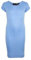 A2Z 4 Kids Bodycon Midi Dress Short Sleeve Long Length Plain Dresses - New Midi Dress Sky Blue 9-10