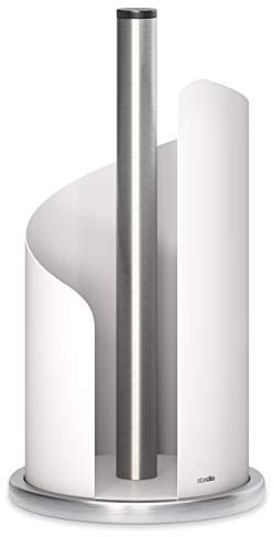 stardis Küchenrollenhalter, Edelstahl/matt beschichtet Ø 15 cm Rollenhalter (Weiß)
