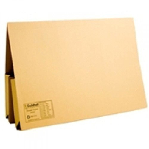 Guildhall Legal Wallet Double Pocket Manilla 315gsm 2x35mm Foolscap Yellow Ref 214 [Pack 25]