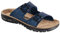 BIRKENSTOCK Classic Bilbao Birko-Flor, Herren Pantoletten, Blau (Blau), 45 EU