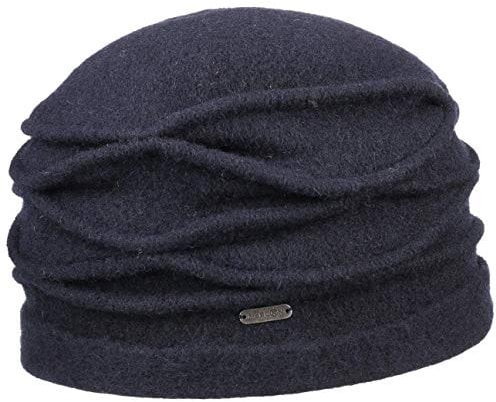 McBURN Kamita Walkmütze Wintermütze Damenmütze Damen - Made in Italy Walkhut Winter Herbst-Winter - One Size blau