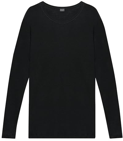 Dilling große Größen - Shirt für Damen aus 100% Bio-Merinowolle Schwarz 52