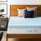 Lucid 7,6 cm Matratzenauflage King - Gel Infused Memory Foam - Memory Foam Matratzenauflage King - Belüftetes Design - CertiPur Zertifiziert, Hellblau