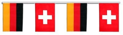Flaggenfritze® Freundschaftskette Deutschland - Schweiz