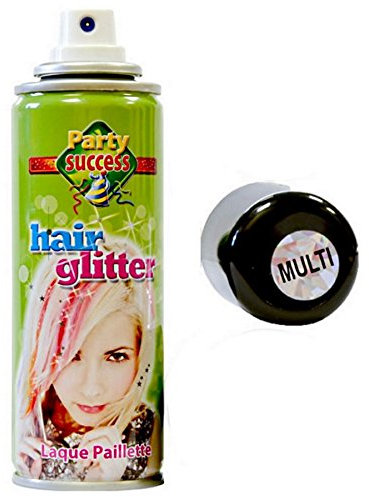 1 BOMBE A PAILLETTES MULTICOLORE CHEVEUX CORPS 125 ML