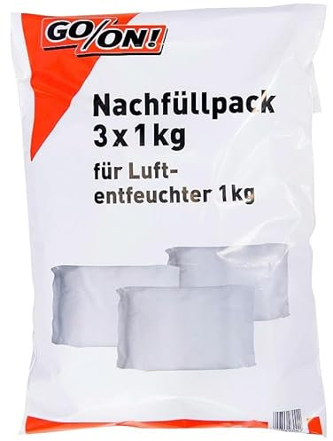 3 x 1 Kg GO/ON Luftentfeuchter Nachfüllpack