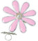 Blumenring, sortierte Farben, Karneval, Accessoire (rosa)