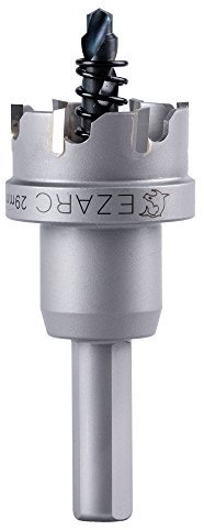 EZARC Tungsten Carbide Teeth Hole Saw (Hole Cutter) Heavy Duty for Stainless Steel, Industrial Grade 29mm