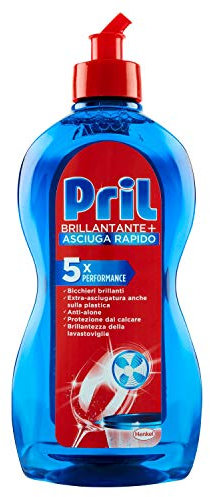 Pril Kraft-Gel Ultra – Brillant, pour lave-vaisselle – 4 pièces de 500 ml [2 l]