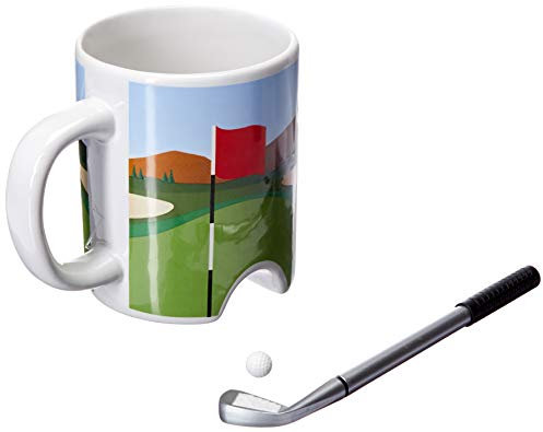 Kikkerland putter Cup Golf mug, 8,3 x 12,7 x 9,5 cm