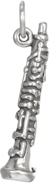 Ciondolo TheCharmWorks in argento Sterling a forma di Oboe - strumento musicale