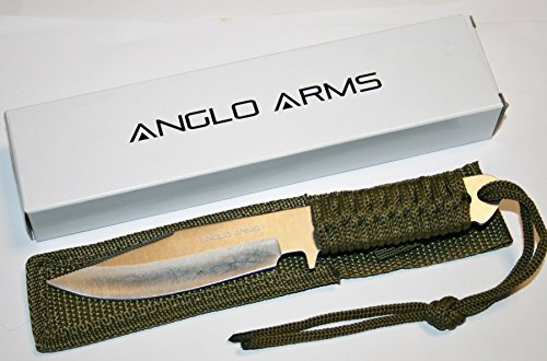 Couteau d'extérieur « Green Survival » Couteau de chasse Anglo Arms Outdoor Survie Chasse