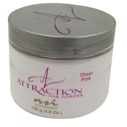 NSI ATTRACTION ACRYLIC POWDER - SHEER PINK 130g