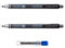 Uni Ball Kuru Toga Druckbleistift 0,5 mm – selbstschärfenden Druckbleistift – Smoke Barrel – 2 Stück + 12 GRATIS führt