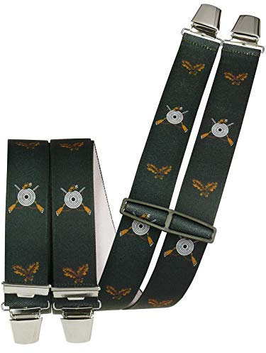 Harrys-Collection Hosenträger mit 4 extra starken Clips Schütze