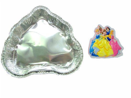 Disney Princess 2 x Disposable Cake Pans & Topper Set