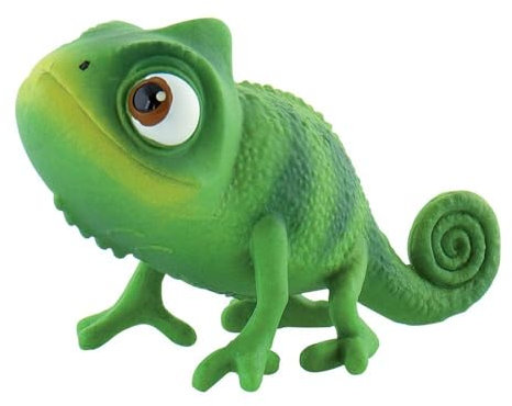 Bullyland 12422 - Spielfigur Chamäleon Pascal aus Walt Disney Rapunzel − Neu verföhnt, ca. 6 cm, detailgetreu, ideal als kleines Geschenk für Kinder ab 3 Jahren