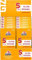 Gizeh Filter Sticks Extra Slim 5,3mm Durchmesser 1 Box (10 Packungen/ 126 Filter), Gelb