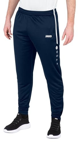 JAKO Herren Trainingshose Active I Sporthose Herren lang mit Elastischem Bund & Seitentaschen I Trainingshose Herren lang