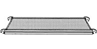 Arbeitsboden für Bühne, 190x65 cm, ohne Durchstieg, zu Fahrgerüst E 866100