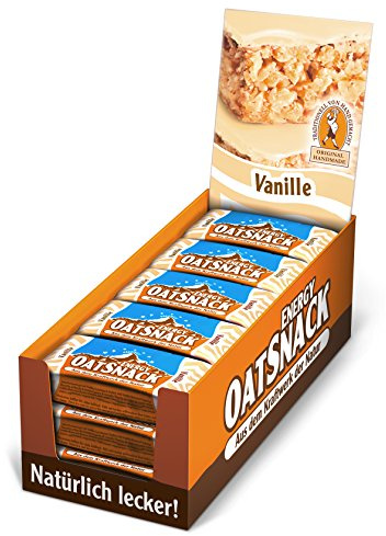 Energy OatSnack, natürliche Riegel - von Hand gemacht, Vanille, 30x65g, 1er Pack (1 x 1,95kg)