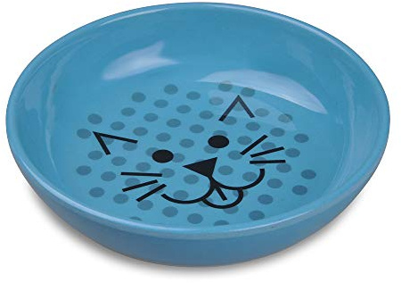 QQV Van Ness Ecoware Katzennapf, 227 ml, Pacific, Single Dish, Pacific Blue